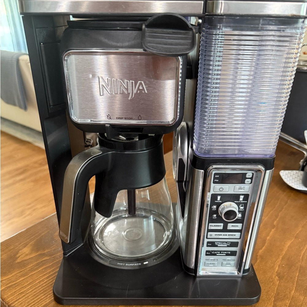 Ninja Silver and Black Coffee Brewer